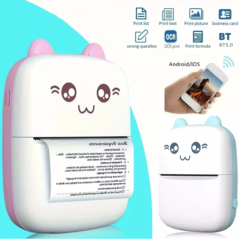 Mini Pocket Thermal Printer Paper Roll - Мини-портативный термопринтер с принтом фотокарманный термопринтер