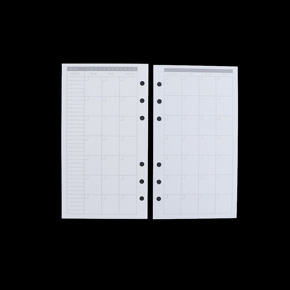 A5 Spiral Dotted Grid Notebook - Еженедельные вкладыши для спирального блокнота A5,