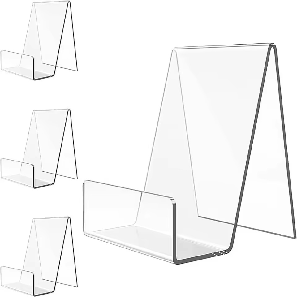 Clear Acrylic Book Stand Holder - 4 шт. акриловая подставка для книг,