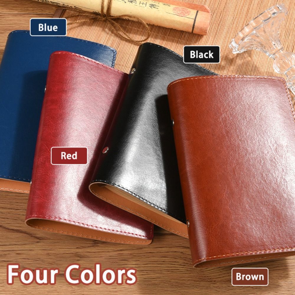 Vintage Leather Journal Notebook - Винтажный блокнот A5/A6 из искусственной кожи,