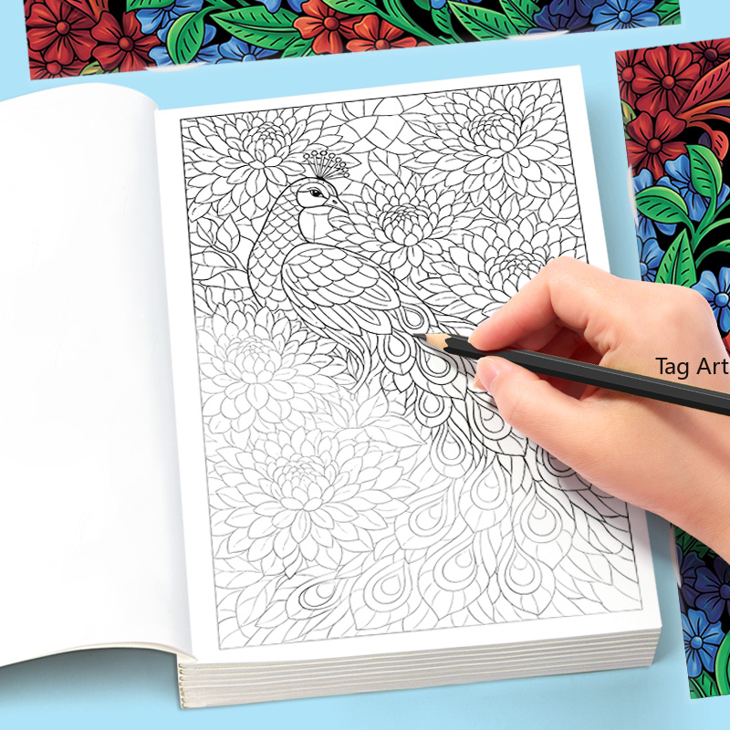 Adult Coloring Book Stress Relief - Книга-раскраска для взрослых: медитация, снятие стресса
