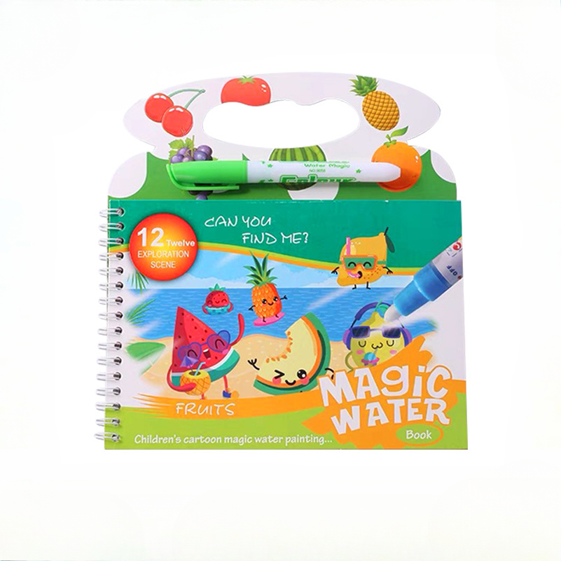 Reusable Water Magic Coloring Book - Детская волшебная книга для рисования водой,