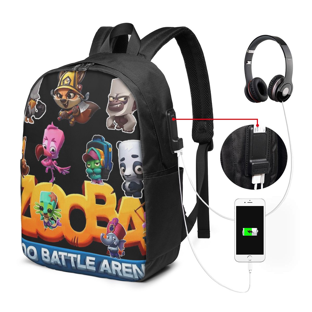 Music - Отличный рюкзак Zooba Battle Arena для