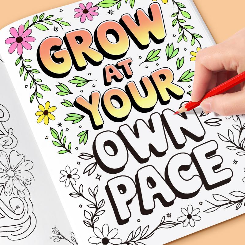 Adult Coloring Book Stress Relief - Книга-раскраска для взрослых (32 страницы) для