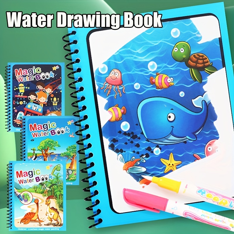 Reusable Water Magic Coloring Book - Волшебная книга для рисования водой, игрушки