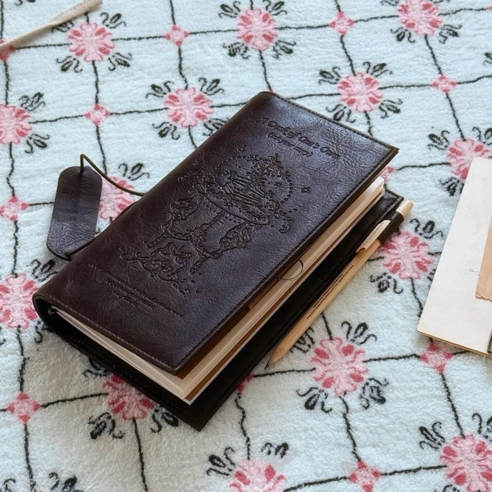 Vintage Leather Journal Notebook - Винтажный черный блокнот из искусственной кожи,