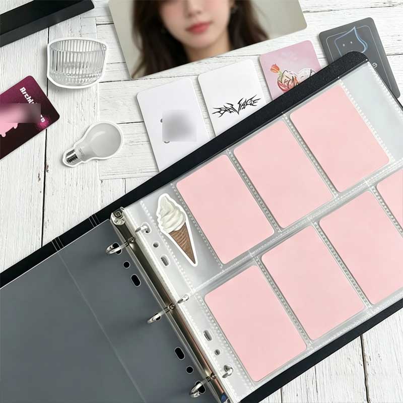 Kpop Photo Card Binder 3 Inch - Портативный водонепроницаемый фотоальбом-биндер формата А5 с