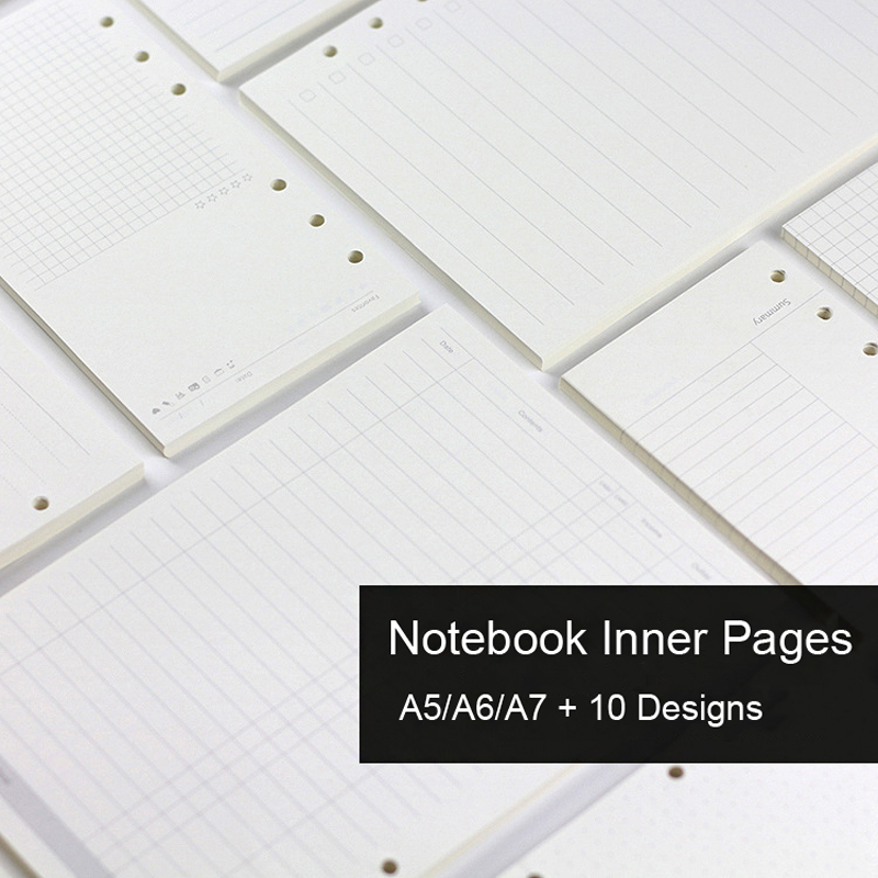 A5 Spiral Dotted Grid Notebook - 45 листов A5 A6A7, сменный блокнот