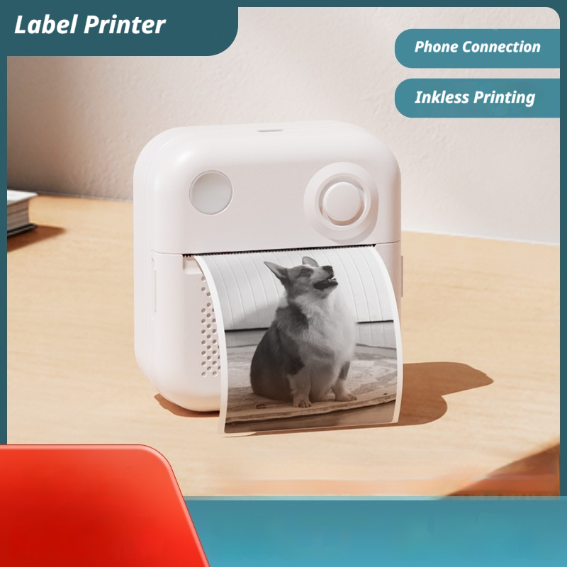 Mini Pocket Thermal Printer Paper Roll - Миниатюрный карманный Bluetooth-термопринтер для фото, наклеек,