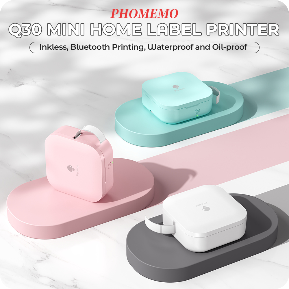 Mini Pocket Thermal Printer Paper Roll - 【Новинка】Phomemo Q30 Мини-принтер этикеток Портативный термопринтер