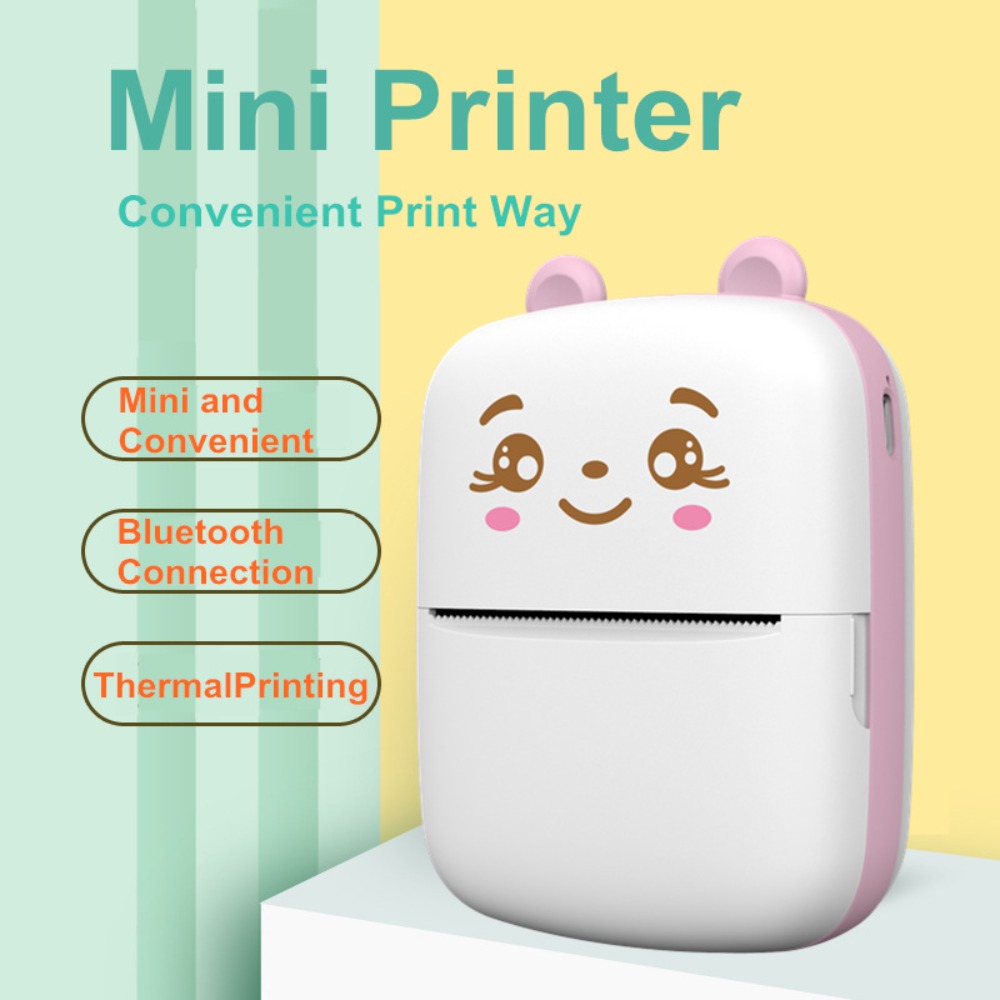 Mini Pocket Thermal Printer Paper Roll - Миниатюрный портативный карманный термопринтер без чернил,