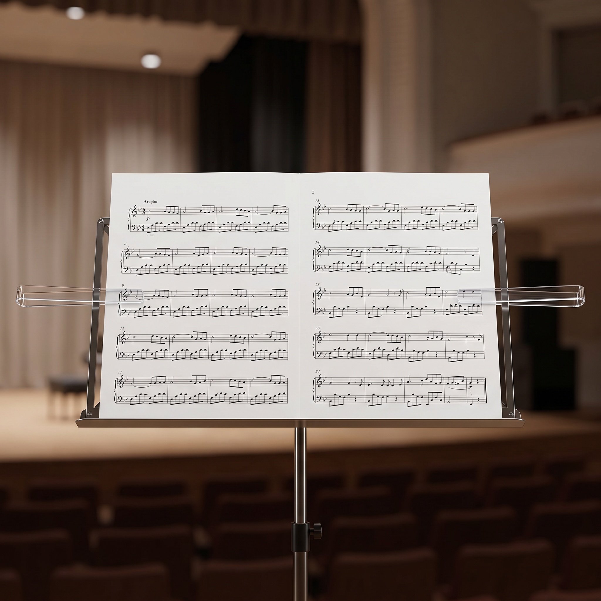 Clear Acrylic Book Stand Holder - 6 пар зажимов для фиксации страниц