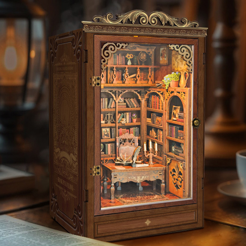 Diy Wooden Book Nook Kit Shelf Insert - DIY книжный уголок, полка, вставка, книжный