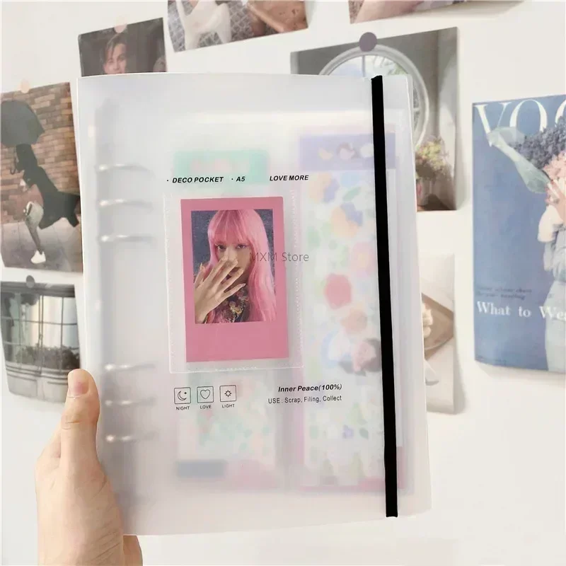 Kpop Photo Card Binder 3 Inch - Держатель для фотокарт A5, фотоальбом Kpop,