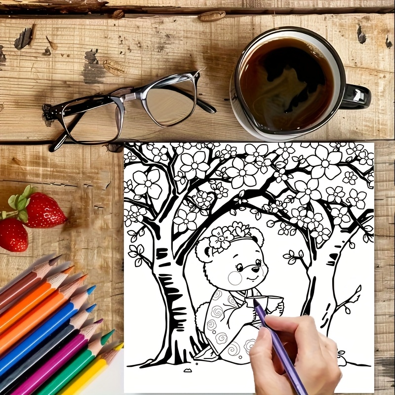 28-страничная книжка-раскраска – обзор и цена Adult Coloring Book Stress Relief