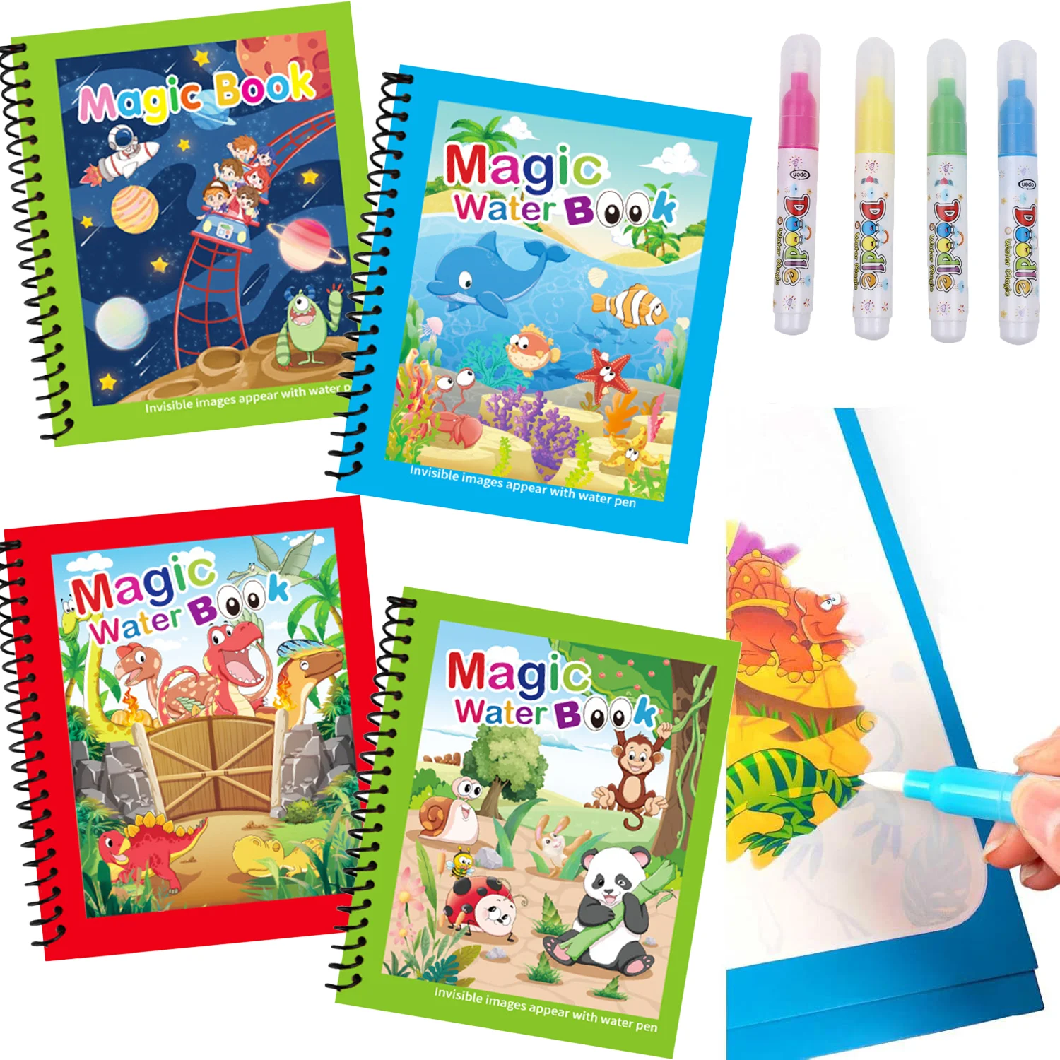 Волшебная книга для рисования  – обзор и цена Reusable Water Magic Coloring Book
