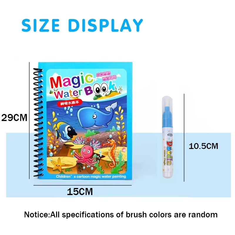 Волшебная книга для рисования  – обзор и цена Reusable Water Magic Coloring Book