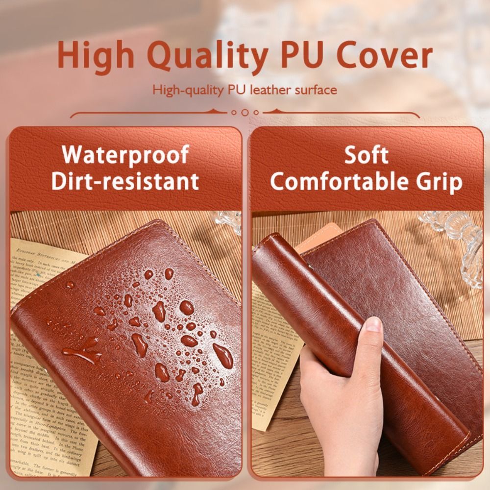 Винтажный блокнот A5/A6 из иск – обзор и цена Vintage Leather Journal Notebook