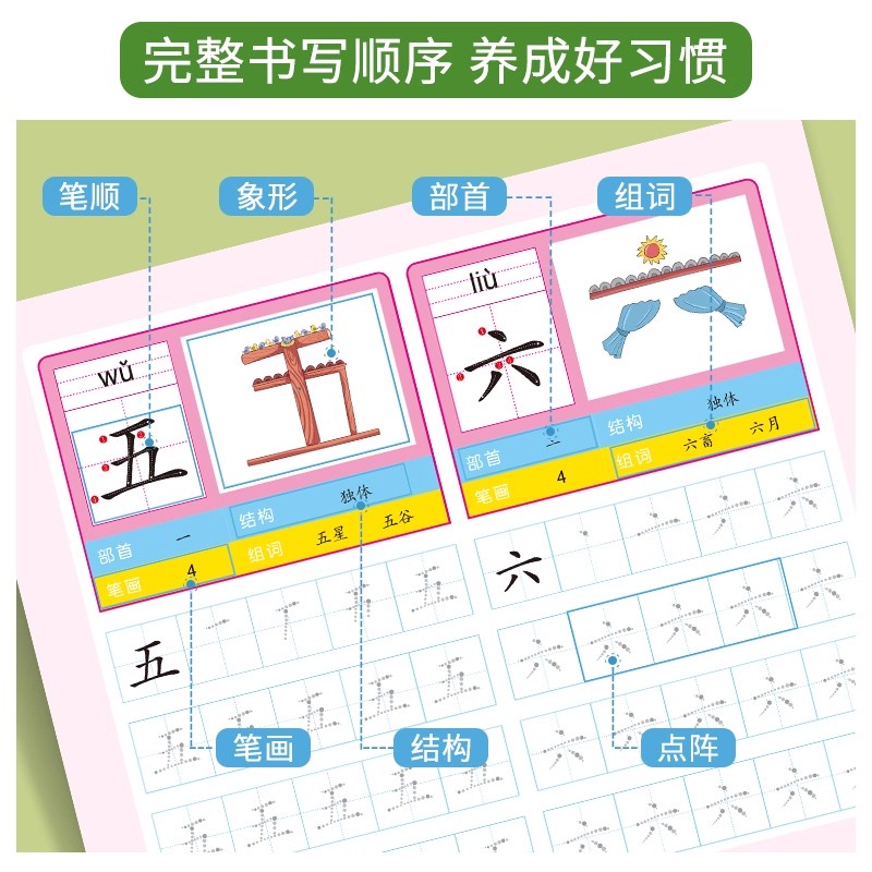 2 книги для дошкольников 800,  – обзор и цена Chinese Calligraphy Practice Book