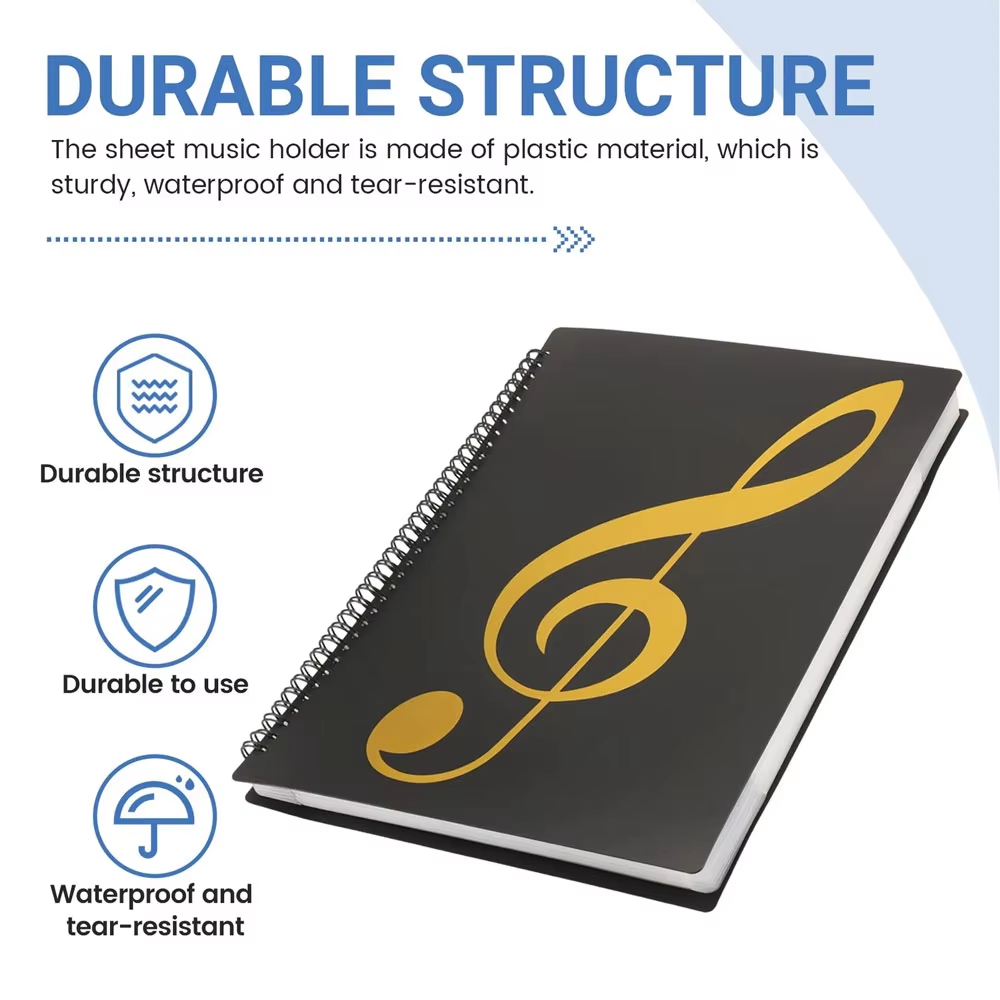 Гибкая 40-страничная папка для – обзор и цена Blank Sheet Music Notebook
