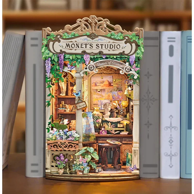 Деревянный набор для сборки кн – обзор и цена Diy Wooden Book Nook Kit Shelf Insert