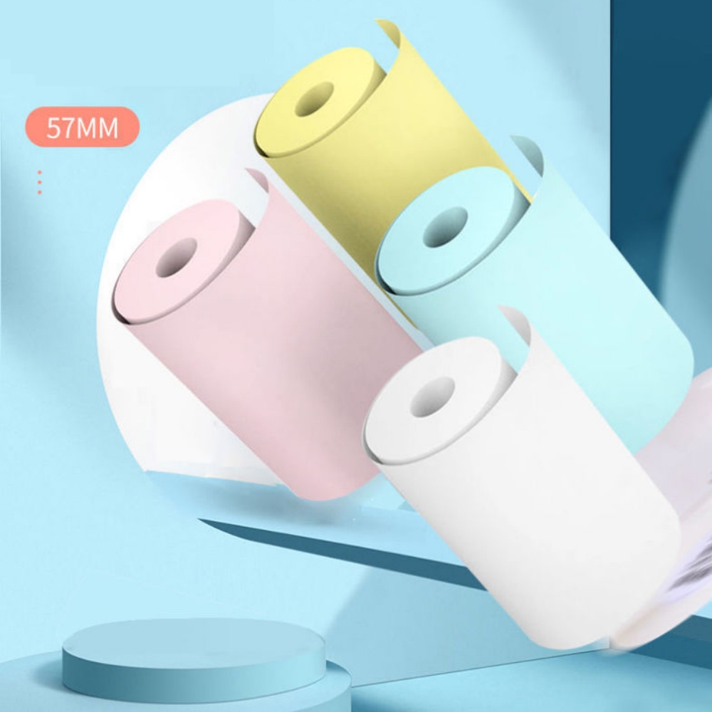 57x25 мм термобумага, наклейка – обзор и цена Mini Pocket Thermal Printer Paper Roll