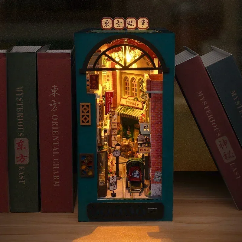 Набор для сборки миниатюрной д – обзор и цена Diy Wooden Book Nook Kit Shelf Insert