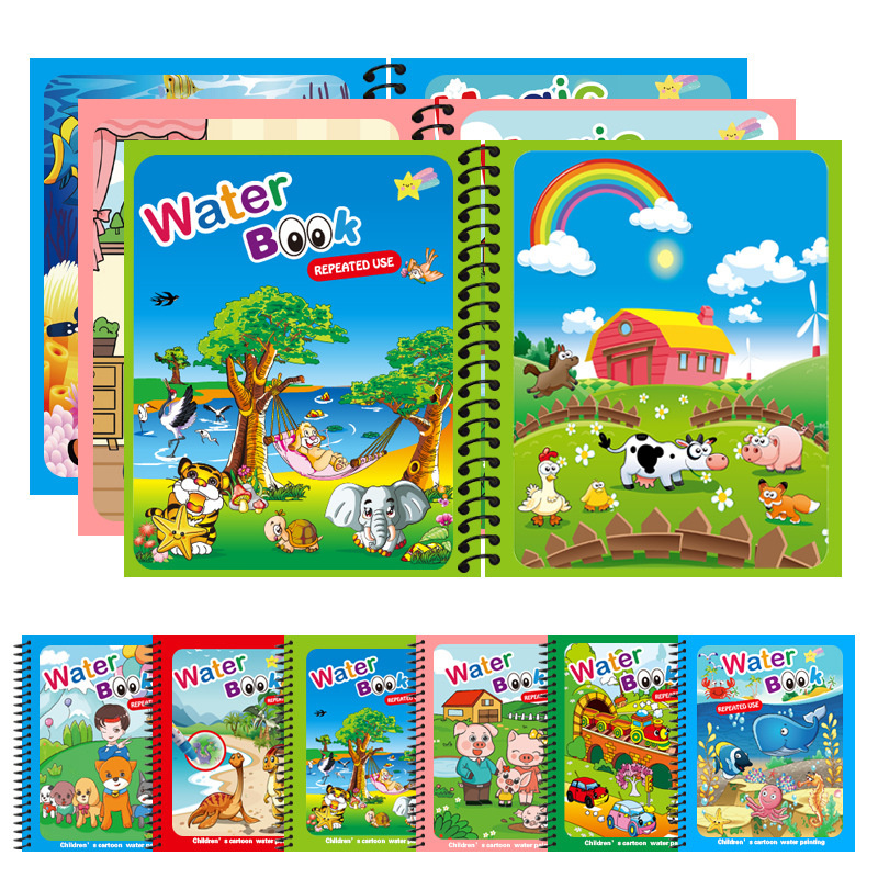 Игрушки Монтессори, многоразов – обзор и цена Reusable Water Magic Coloring Book