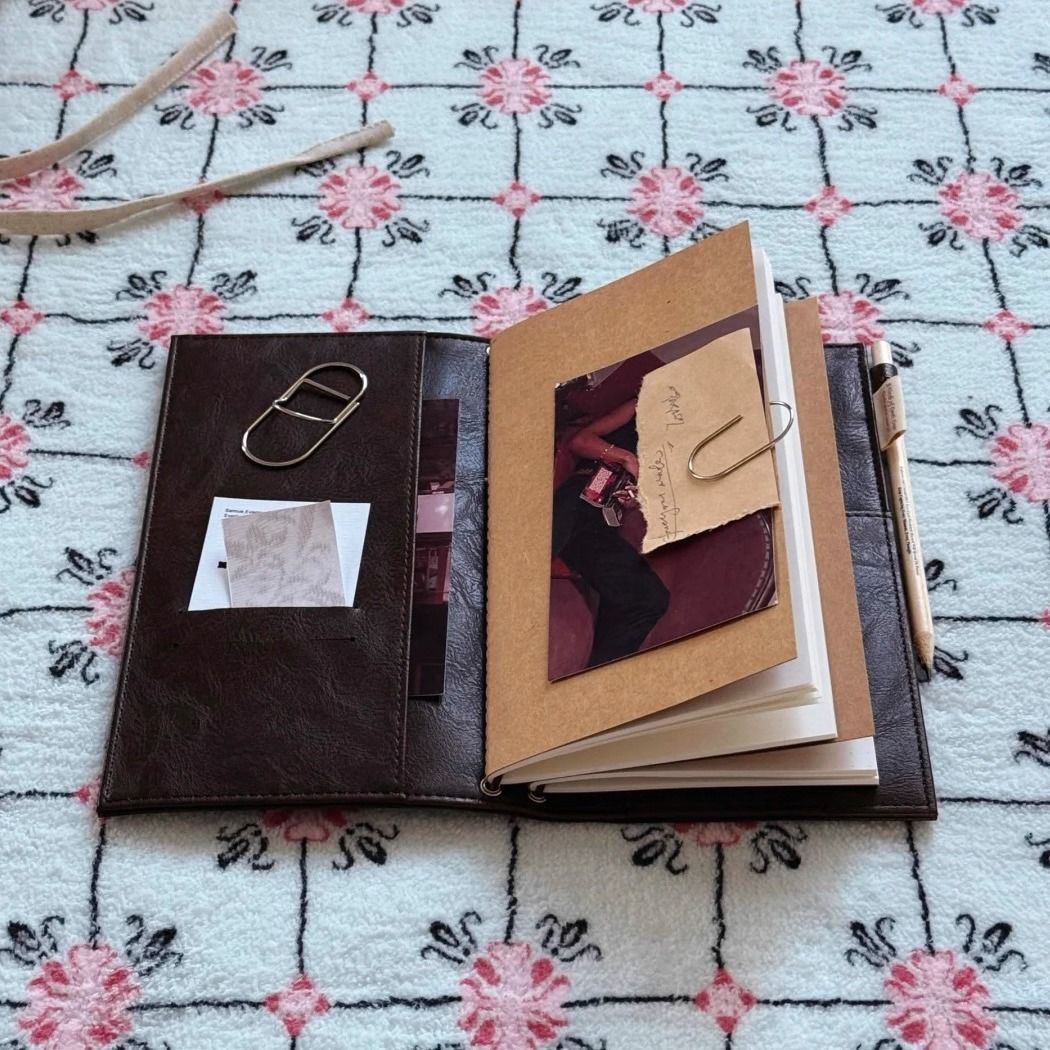 Винтажный черный блокнот из ис – обзор и цена Vintage Leather Journal Notebook