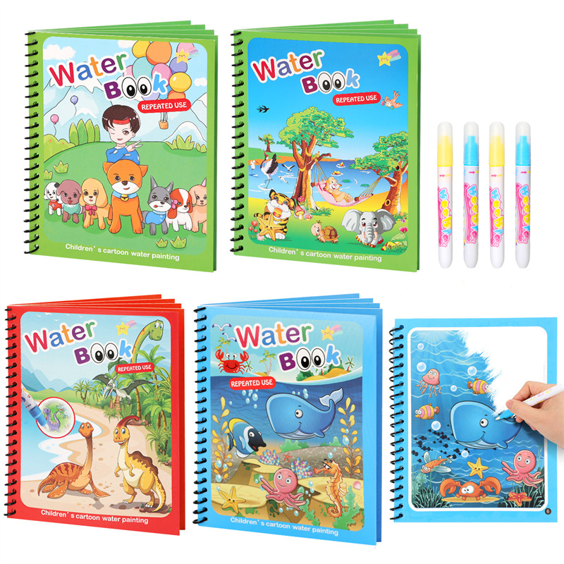 Игрушки Монтессори, многоразов – обзор и цена Reusable Water Magic Coloring Book