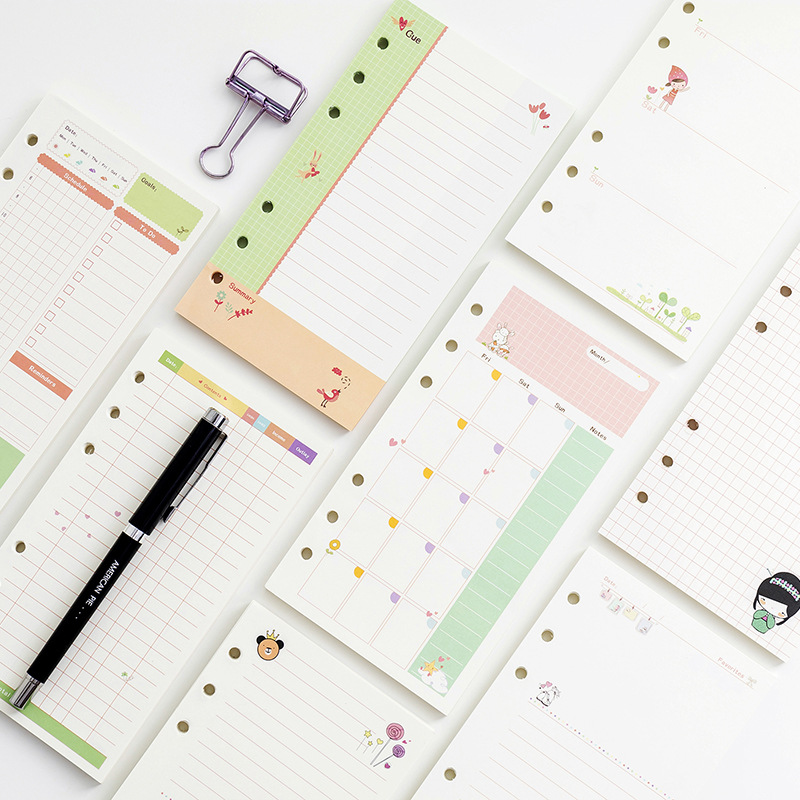 Kawayi A5 A6 Notatnik z luźnym – обзор и цена A5 Spiral Dotted Grid Notebook