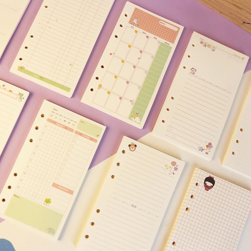 Kawayi A5 A6 Notatnik z luźnym – обзор и цена A5 Spiral Dotted Grid Notebook
