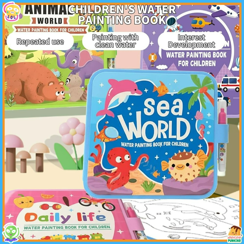 Набор книг для рисования волше – обзор и цена Reusable Water Magic Coloring Book