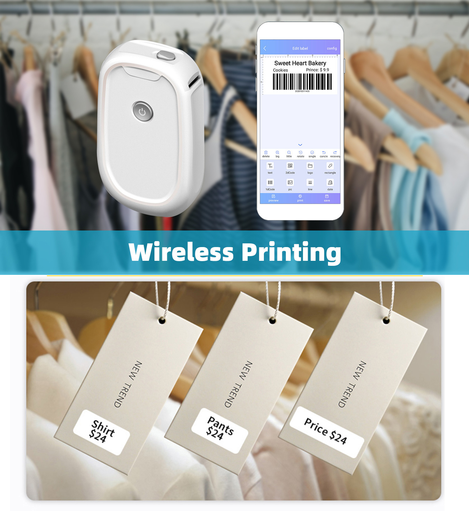 Беспроводной портативный аппар – обзор и цена Mini Pocket Thermal Printer Paper Roll