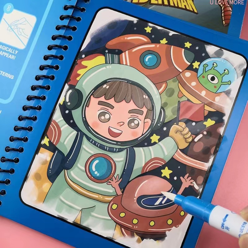 Волшебная книга для рисования  – обзор и цена Reusable Water Magic Coloring Book