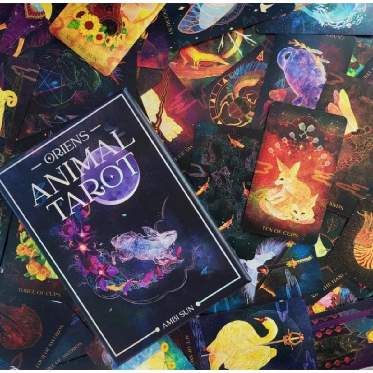 12x7 см Орианские животные Тар – обзор и цена Tarot Deck With Guidebook
