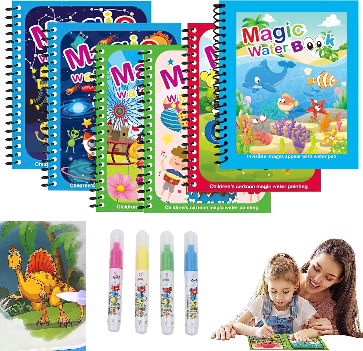 Многоразовая книга для рисован – обзор и цена Reusable Water Magic Coloring Book