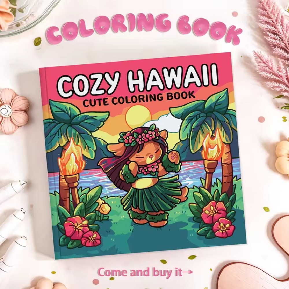 Уютная милая книжка-раскраска  – обзор и цена Adult Coloring Book Stress Relief