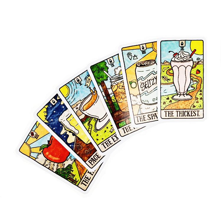 78 новых иллюстраций еды и нап – обзор и цена Tarot Deck With Guidebook