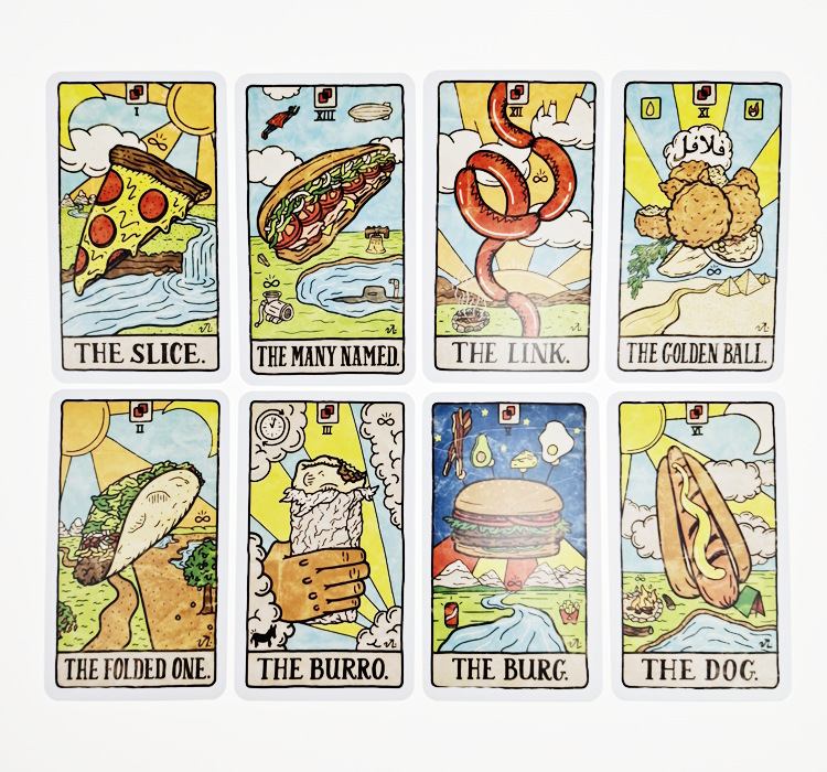 78 новых иллюстраций еды и нап – обзор и цена Tarot Deck With Guidebook