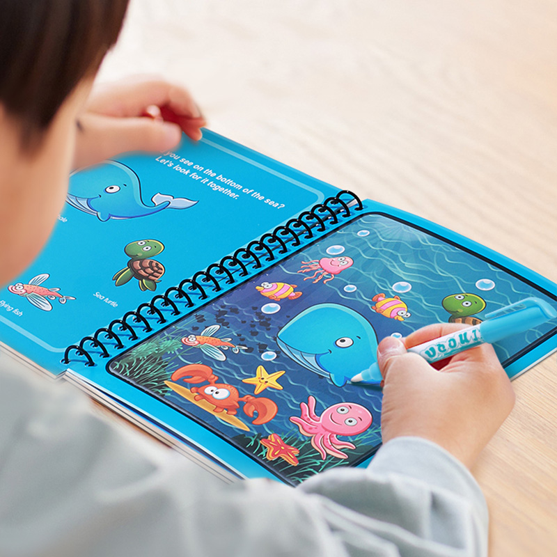 Волшебная водная книжка-раскра – обзор и цена Reusable Water Magic Coloring Book