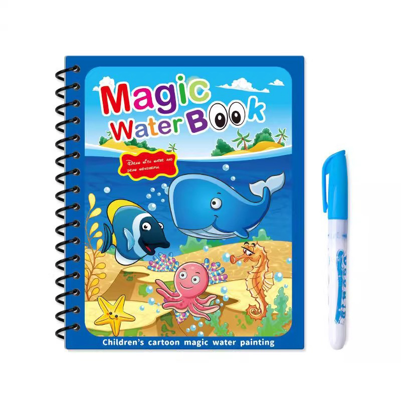 Волшебная водная книжка-раскра – обзор и цена Reusable Water Magic Coloring Book