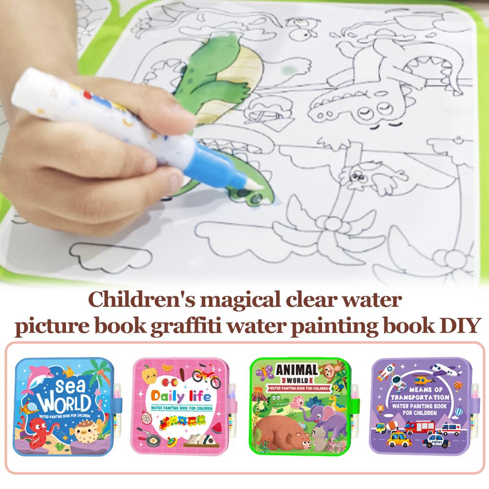 Складная книга для рисования в – обзор и цена Reusable Water Magic Coloring Book