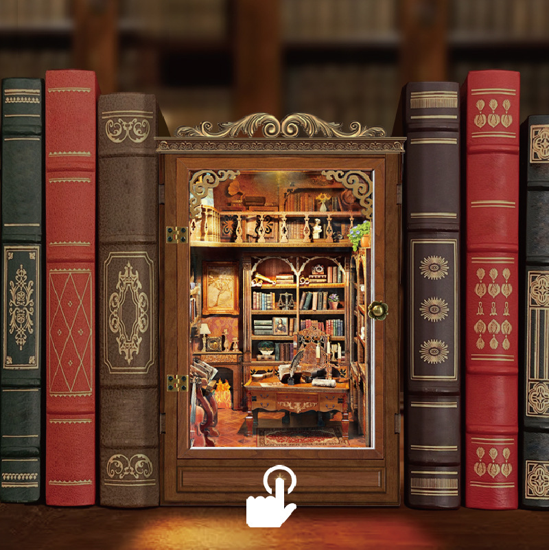 DIY книжный уголок, полка, вст – обзор и цена Diy Wooden Book Nook Kit Shelf Insert