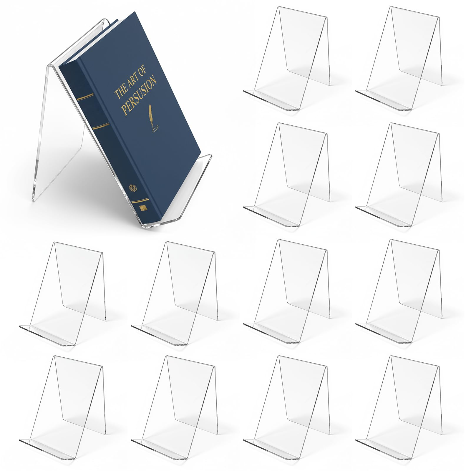Набор из 12 акриловых подставо – обзор и цена Clear Acrylic Book Stand Holder