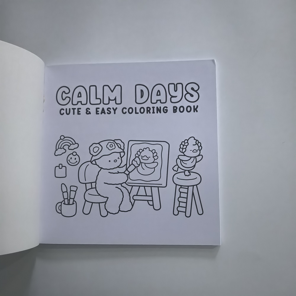 Книга-раскраска с милыми живот – обзор и цена Adult Coloring Book Stress Relief