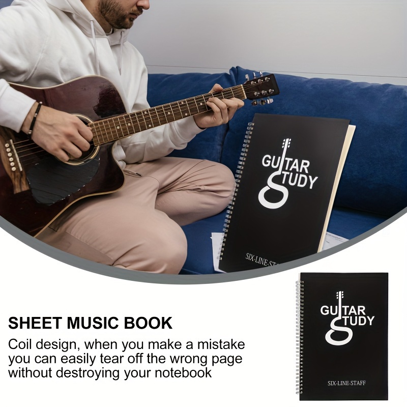 50-страничный гитарный планшет – обзор и цена Blank Sheet Music Notebook