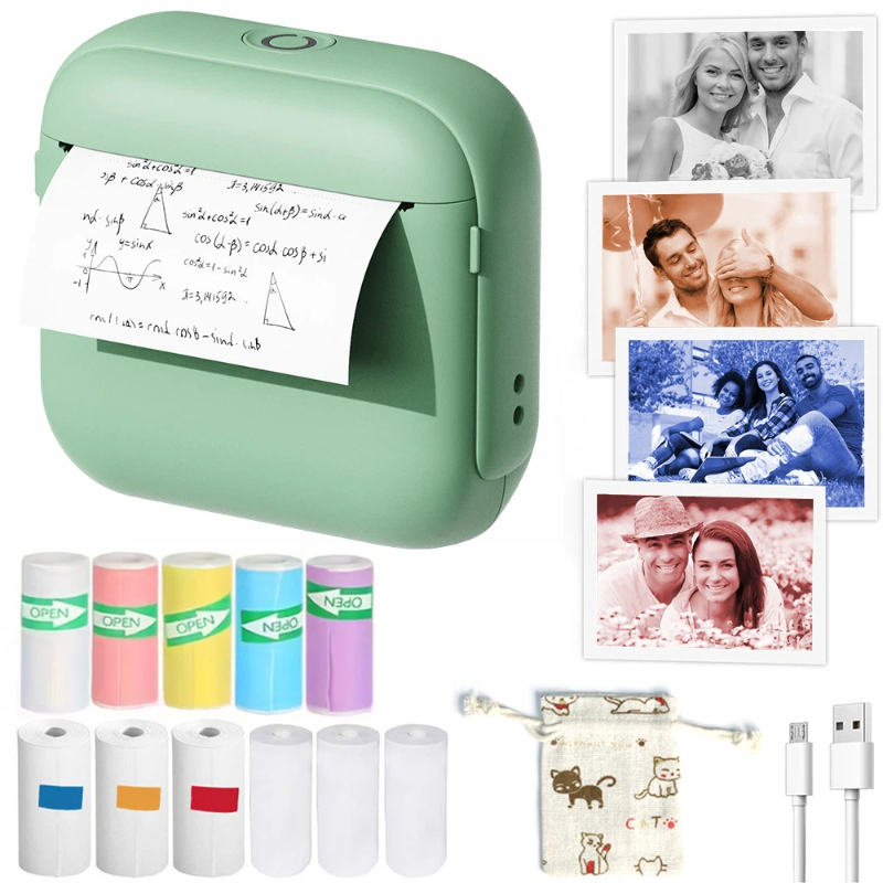 Миниатюрный карманный Bluetoot – обзор и цена Mini Pocket Thermal Printer Paper Roll