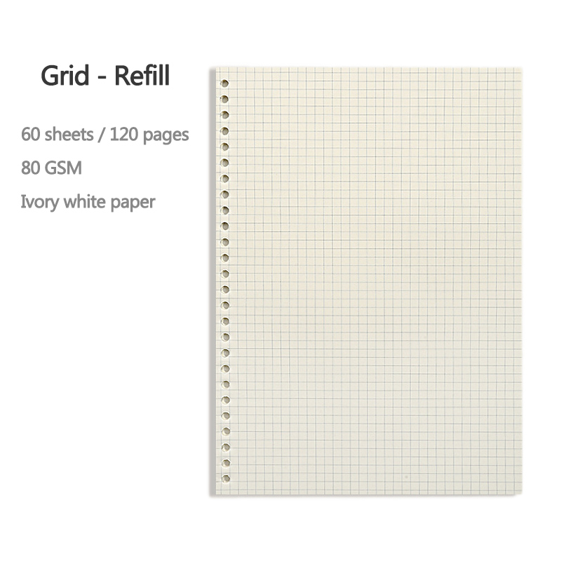 A5 B5, 20 отверстий, сменный б – обзор и цена A5 Spiral Dotted Grid Notebook