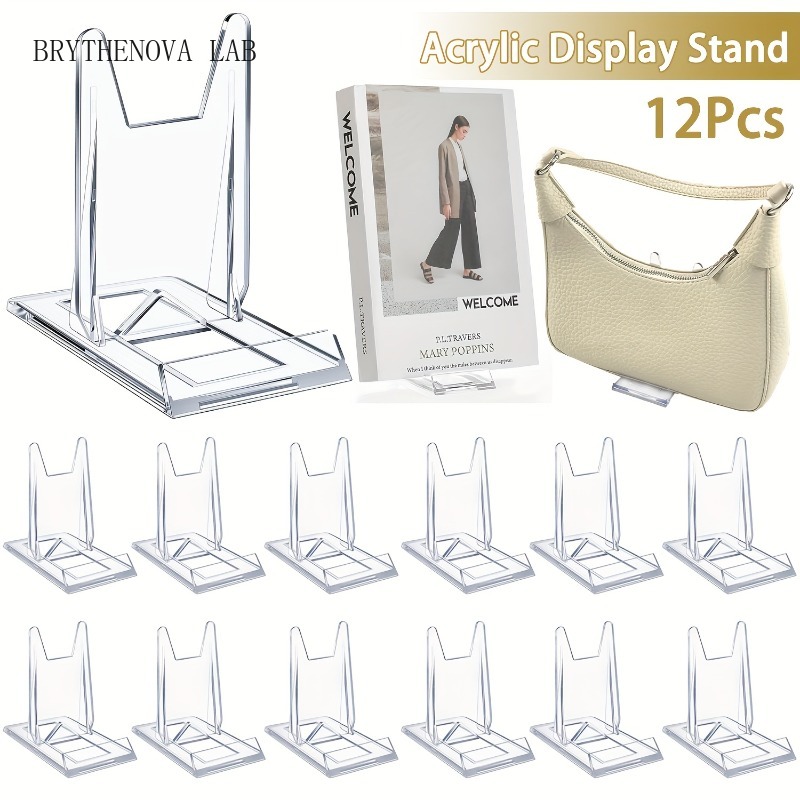 Набор из 12 прозрачных акрилов – обзор и цена Clear Acrylic Book Stand Holder